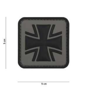 Klett Patch 3D PVC No.2072 German Cross grau 5 x 5