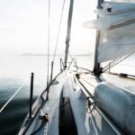 cabin cruiser at the sea during day